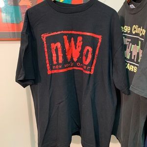 Nwo wolf pack wrestling vintage shirt